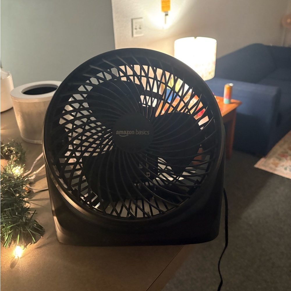 Amazon Basics Black Table Fan